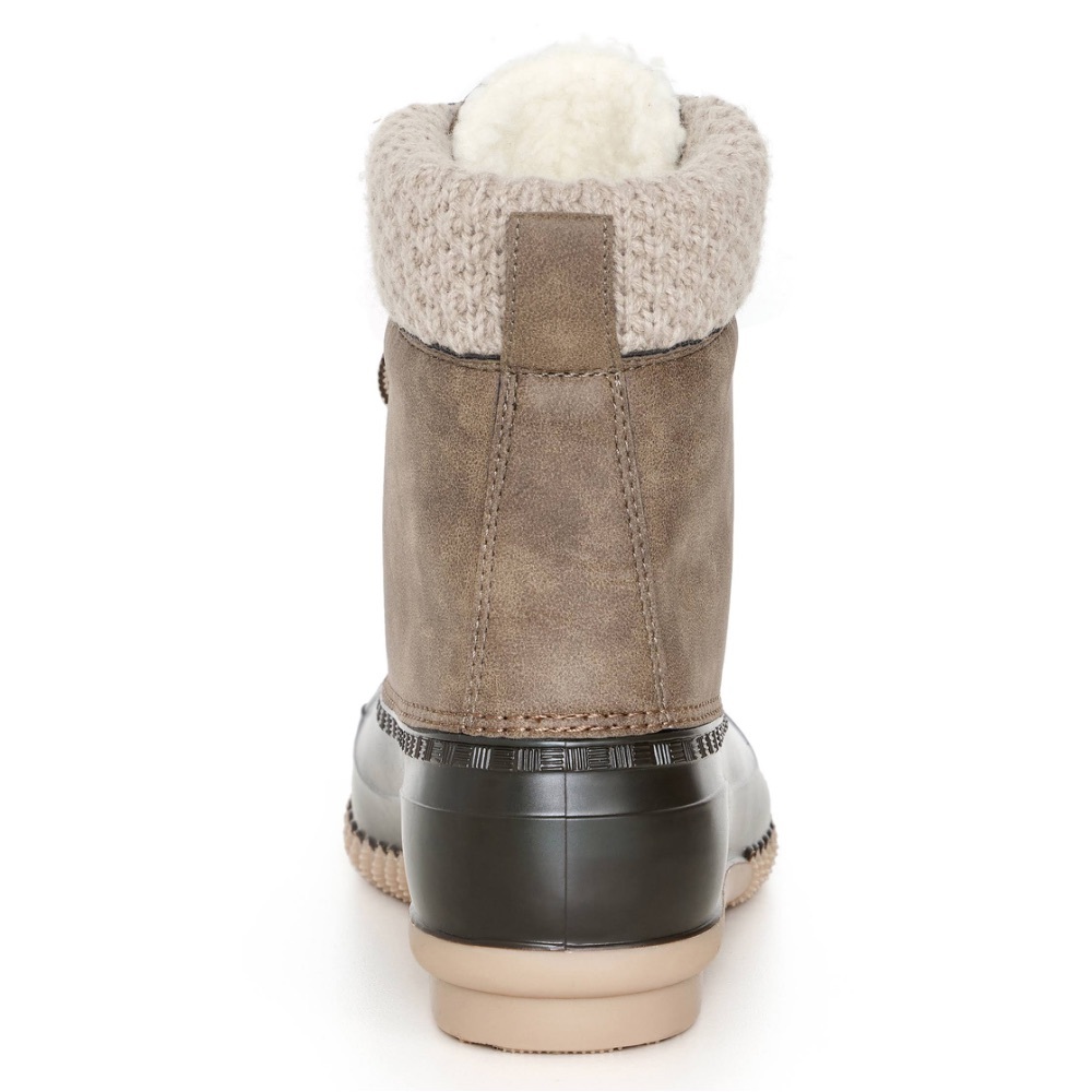 Cloudwalkers Lexi Sweater Trim Women’s Weather Boot Black & Tan 10W by Avenue - Picture 3 of 15